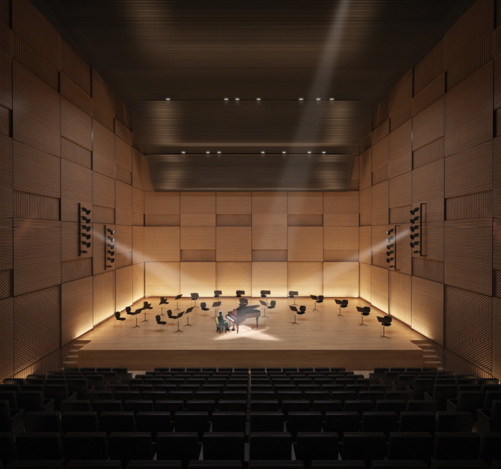 2 Ecole de musique à Rybnik / Pologne - salle de concert, projet réalisé en association momentanée avec Piw-Paw Architekci Sàrl (Pologne) et Archibureau Pawlowski Sàrl (Luxembourg) - 3ème prix 2 Ecole de musique à Rybnik / Pologne - salle de concert, projet réalisé en association momentanée avec Piw-Paw Architekci Sàrl (Pologne) et Archibureau Pawlowski Sàrl (Luxembourg) - 3ème prix