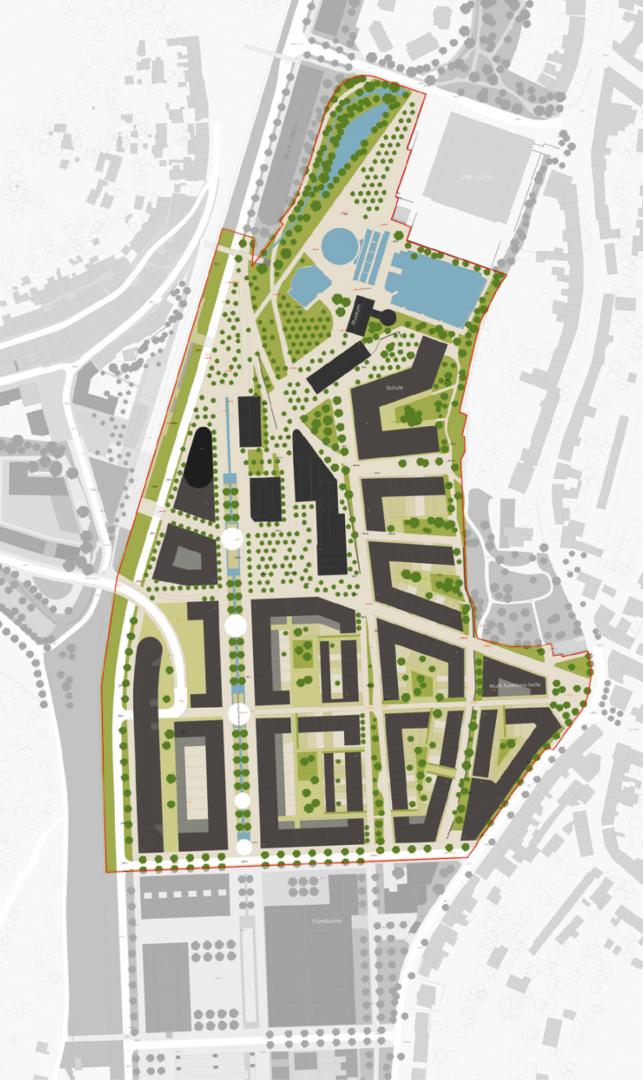 2 PAP Centre Dudelange Neischmelz Dudelange 12,5 ha Plan © cba 2 PAP Centre Dudelange Neischmelz Dudelange 12,5 ha Plan © cba