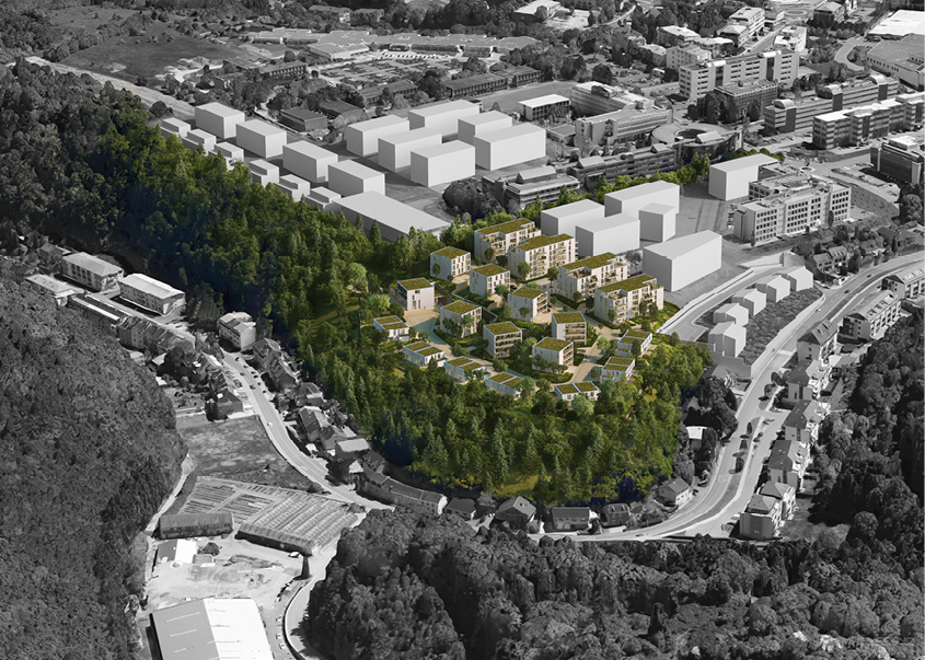 MASTERPLAN à Strassen 2 vue d’ensemble MASTERPLAN à Strassen 2 vue d’ensemble