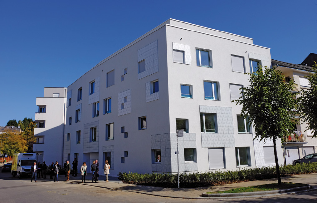 3 Résidence pour étudiants à Oberkorn Architecte : A+T Architecture S.A. Ingénieur-conseil du génie technique : Luxautec S.A. 3 Résidence pour étudiants à Oberkorn Architecte : A+T Architecture S.A. Ingénieur-conseil du génie technique : Luxautec S.A.