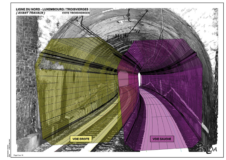 3 Maitrise d’oeuvre - Modélisation numérique 3D / Mise hors gabarit du tunnel Kirchberg / Société Nationale des Chemins de Fer Luxembourgeois 3 Maitrise d’oeuvre - Modélisation numérique 3D / Mise hors gabarit du tunnel Kirchberg / Société Nationale des Chemins de Fer Luxembourgeois