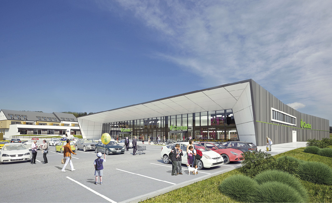 4 Shopping Center Nordstrooss à Marnach Architecte : Jonas Architectes Associés S.A. 4 Shopping Center Nordstrooss à Marnach Architecte : Jonas Architectes Associés S.A.