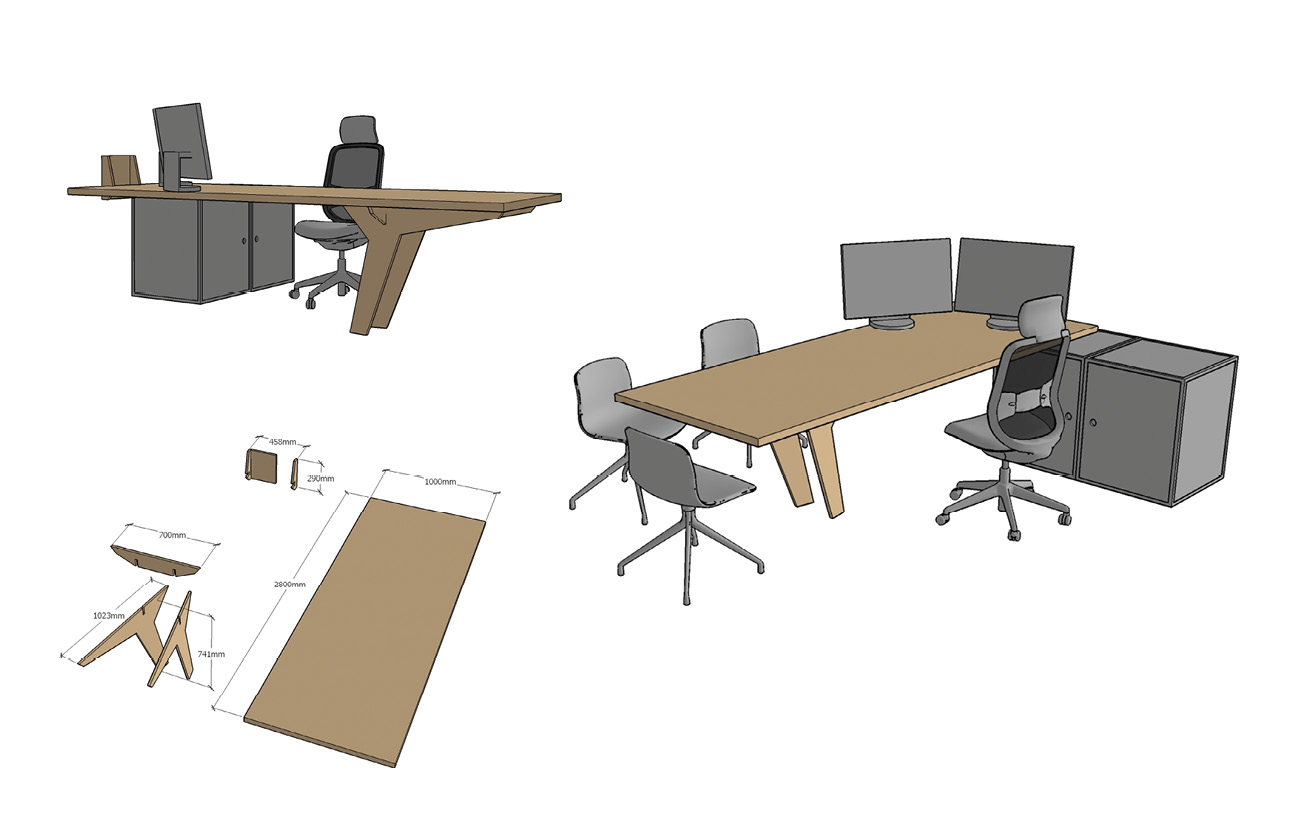 2-3 Conception de mobilier de bureau 2-3 Conception de mobilier de bureau