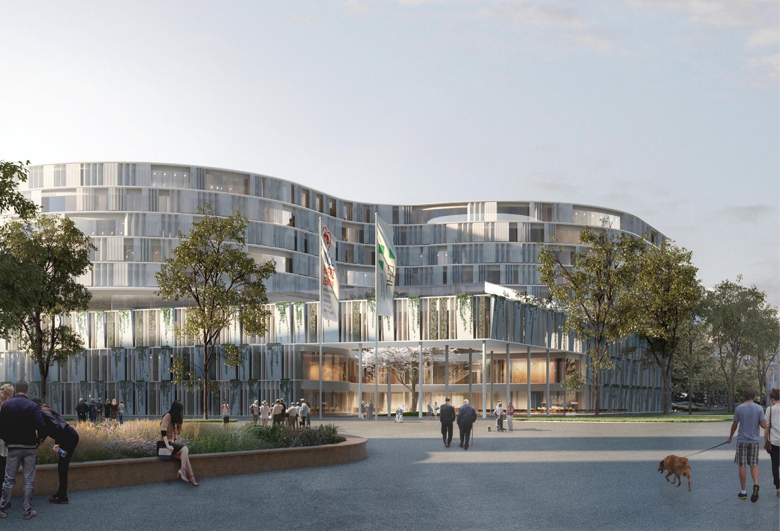 1 Centre Hospitalier de Luxembourg, concours avec Nickl & Partner Architekten Munich 1 Centre Hospitalier de Luxembourg, concours avec Nickl & Partner Architekten Munich