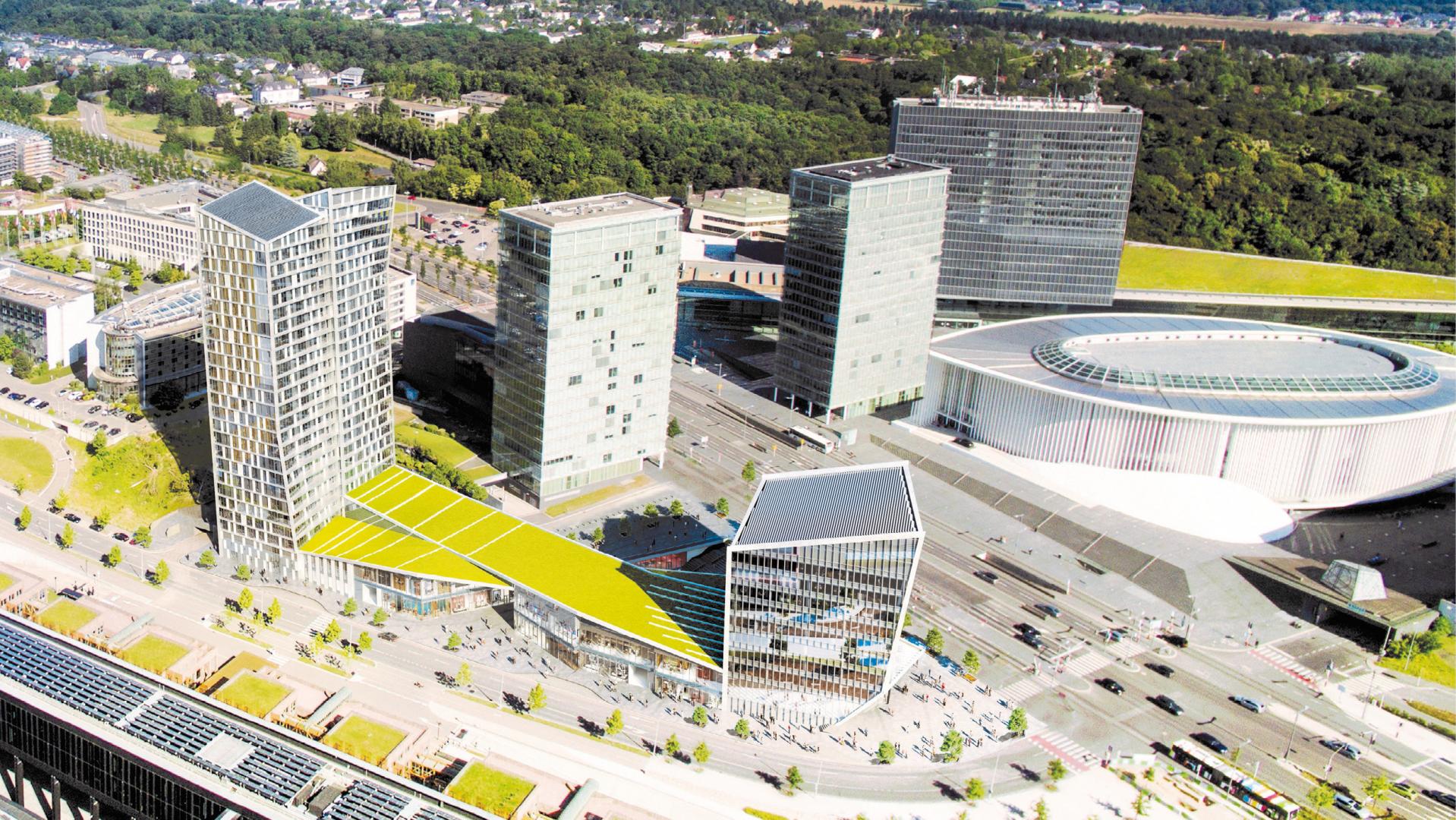 1 Complexe immobilier Infinity à Kirchberg (simulation Arquitectonica / M3 Architectes 1 Complexe immobilier Infinity à Kirchberg (simulation Arquitectonica / M3 Architectes