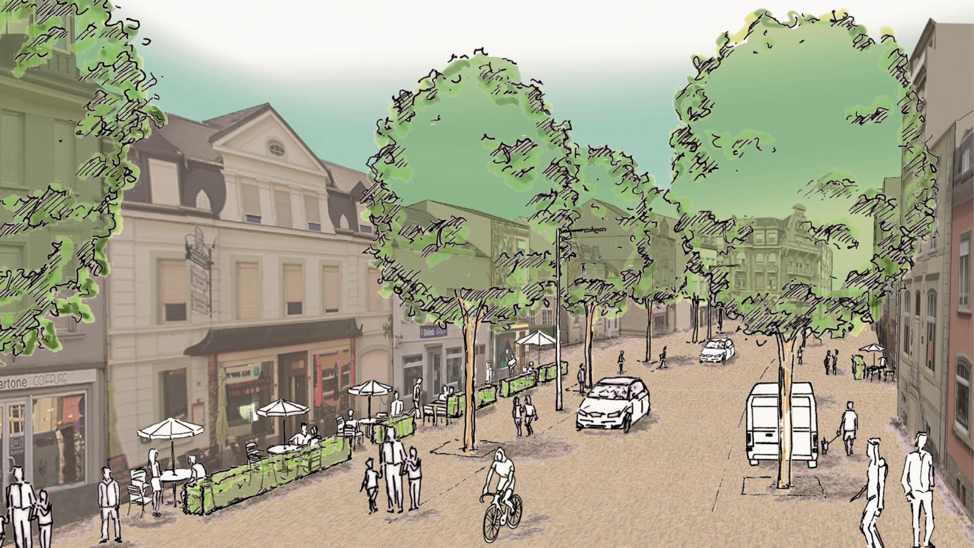 1 Aménagement d’espaces publics et apaisement du trafic 1 Aménagement d’espaces publics et apaisement du trafic