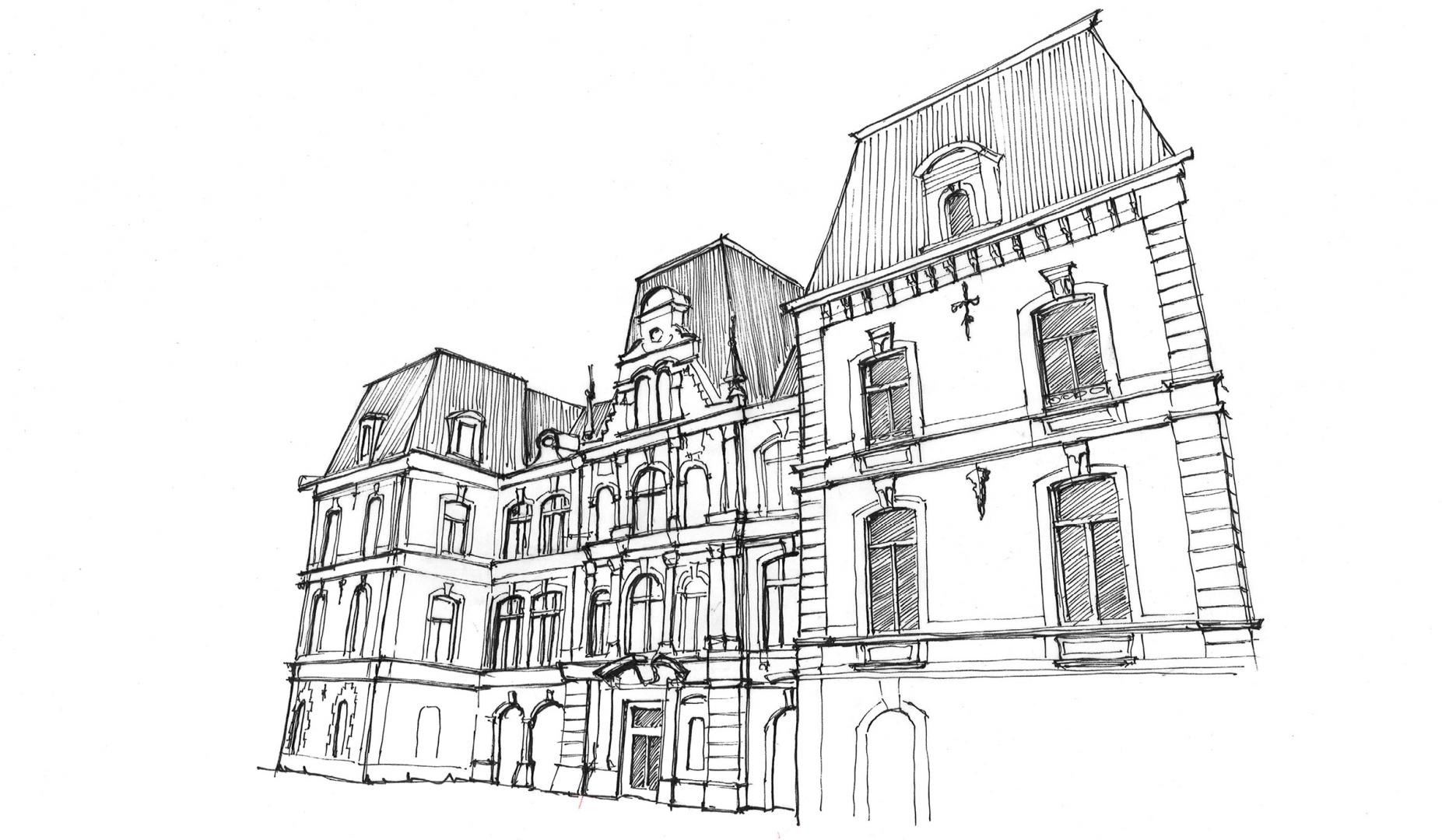 1 Réaménagement de l’ancien bâtiment du Palais de Justice à Luxembourg Projet réalisé en association avec le bureau Schroeder et Associés Ingénieurs-Conseils Maître d’ouvrage : Fond de rénovation de la vieille Ville Architectes : Guilleréo Vázquez Consuegra Arquitecto SLP, A+T Architecture S.A., Kaell architecte S.à r.l. 1 Réaménagement de l’ancien bâtiment du Palais de Justice à Luxembourg Projet réalisé en association avec le bureau Schroeder et Associés Ingénieurs-Conseils Maître d’ouvrage : Fond de rénovation de la vieille Ville Architectes : Guilleréo Vázquez Consuegra Arquitecto SLP, A+T Architecture S.A., Kaell architecte S.à r.l.